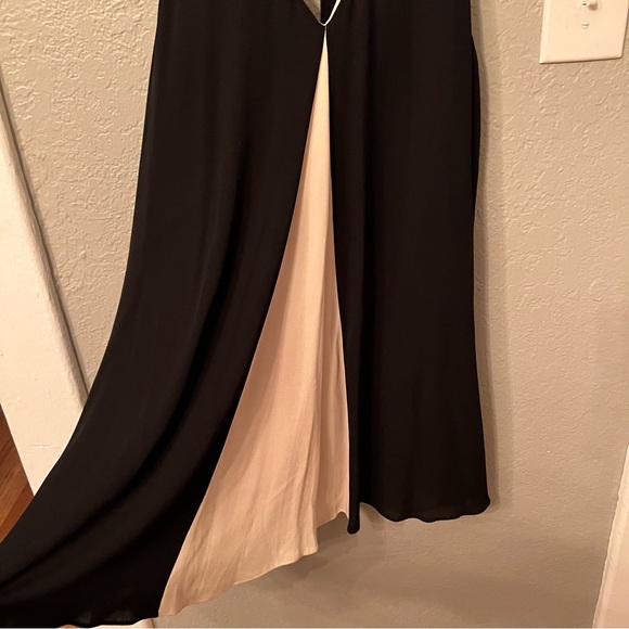 Alice & Olivia Rola Front Godet Leather T-Back Dress - Picture 7 of 8